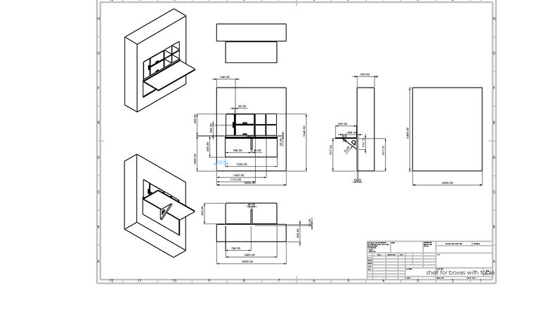 Hollie's technical drawings